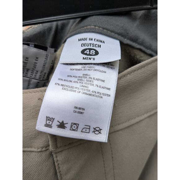 Columbia Titanium Pants Men's Soft Shell Omni-Shield Tan Size M 34 EUC - Picture 3 of 14